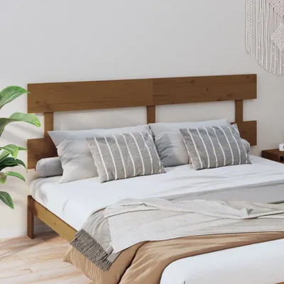 Produktbild von vidaXL Kopfteil Honigbraun 184x3x81 cm Massivholz Kiefer - Kopfteil - Kopfteile - Bettkopfteil - Holzkopfteil