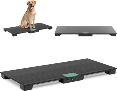 Immagine prodotto di Bilancia per animali Expondo Steinberg Systems - 150 kg / 0,05 kg -  84  x 40,5 cm - tappetino antiscivolo - LCD