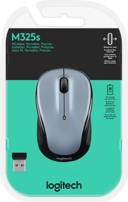 Image de Logitech Souris M325s, sans fil, argent clair