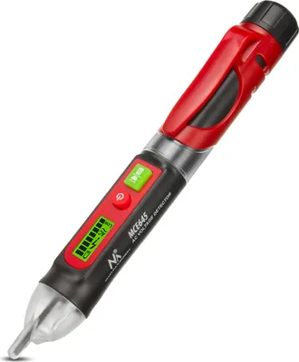 Immagine prodotto di Tester di tensione senza contatto con display e torcia Sensibilità regolabile Tester di corrente alternata 12V-1000V/48V-1000V Funzionamento a batteria