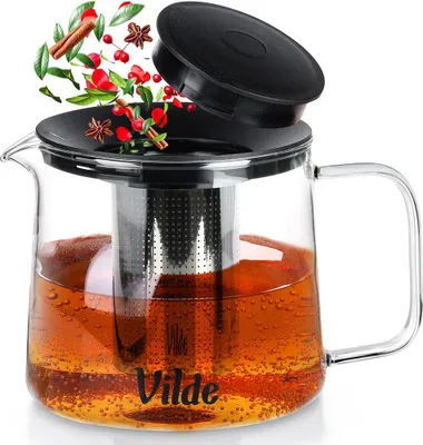 Immagine prodotto di Teiera in vetro resistente al calore con infusore da 1,5 l