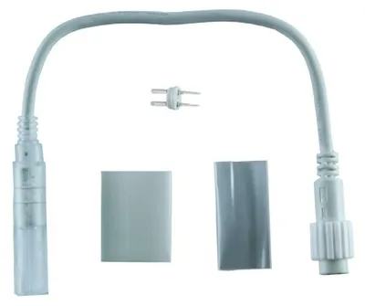 Obrázok produktu pre Predlžovací kábel DecoLED pre záhradné hadice, 0,25 m, biely, s konektorom, stupeň ochrany IP67