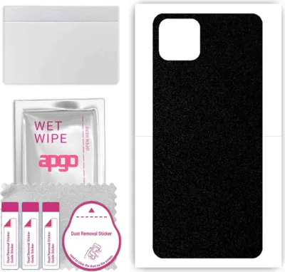 Produktbild von apgo Rückseite Schutzfolie, Skin, kompatibel mit Oppo A72, Hinten Displayschutzfolie aus Vinylfolie, kratzfest, einfache Montage - Mattschwarz