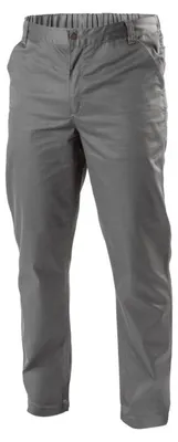 Productafbeelding van Werkbroek voor heren, donkergrijs/grijs, maat XL (54), Högert-model, 100% polyester, veel zakken – FABIAN, broek met elastische tailleband, werkkleding