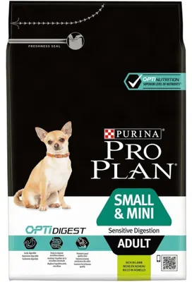 Produktbild von Hundekroketten, kleine und Mini-Größe, für ausgewachsene Hunde mit empfindlichem Verdauungssystem, mit OPTIDIGEST und Lamm – PURINA PROPLAN