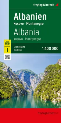 Produktbild von Albanien, Straßenkarte 1:400.000, freytag & berndt