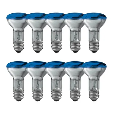 Produktbild von 10 x Paulmann Glühbirne Reflektor R63 40W E27 Blau Glühlampe dimmbar
