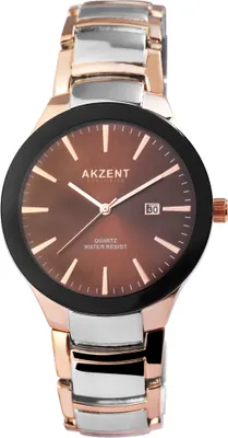 Produktbild von Akzent Exclusive Herrenarmbanduhr mit Metallband