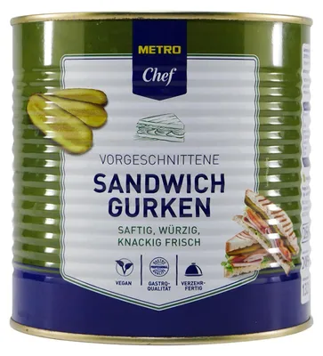 Produktbild von M.C. Sandwich Gurken 2,45KG