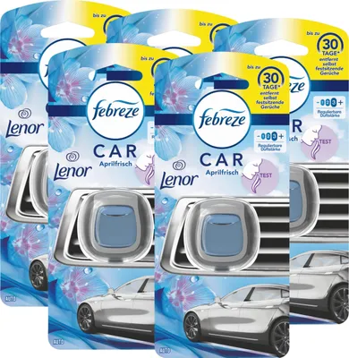 Produktbild von Febreze Car Lufterfrischer Lenor Aprilfrisch - Autoduft (5er Pack)