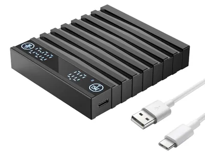 Kaffeewaage digital 2 kg / 0,1 g mit Timer, USB-C, wiederaufladbar