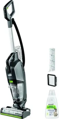 Image de Aspirateur Balai Laveur Vapeur Filaire BISSELL CrossWave Hydrosteam PET Select, Sols Durs et Tapis, Auto-Nettoyage, Éclairage du Sol