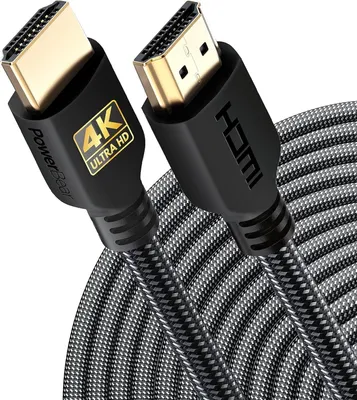 Produktbild von PowerBear 4K / 8K HDMI Kabel 2m | 18Gbps Hochgeschwindigkeit HDMI Kabel, geflochtenes Nylon &