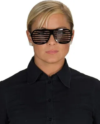 Produktbild von Jalousie Sonnenbrille Brille Jalousiebrille schwarz