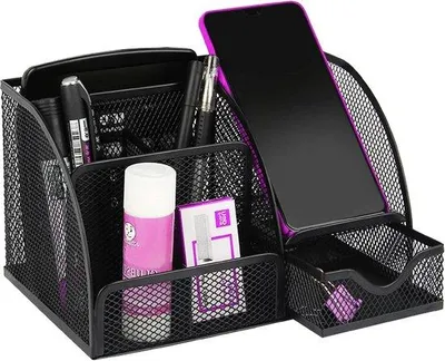 Produktbild von Famanu Desk Organizer Multifunktionale Aufbewahrungsbox - Schwarz