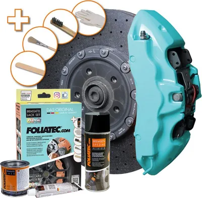 Produktbild von FOLIATEC 2223 Bremssattellack Farbe Spray Set mint 400 125 50ml