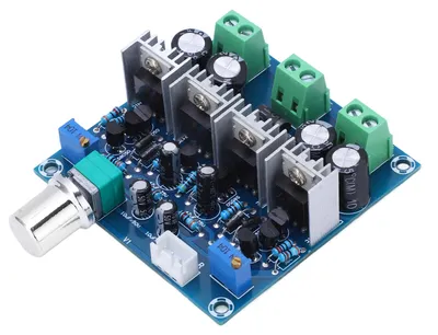 Image de Platine amplificatrice de puissance analogique, classe A, module audio 2 canaux, tension d'alimentation CC 24V, courant 2A