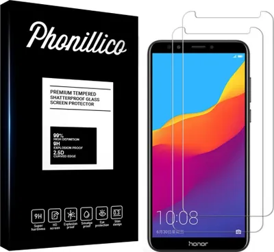 Zdjęcie produktu dla Szkło hartowane do Huawei Y7 PRO 2018 [2 sztuki] Folia ochronna na ekran odporna na zarysowania Phonillico®