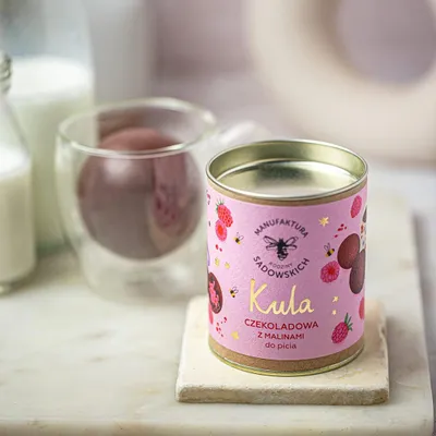 Image de Boule de chocolat aux framboises à boire