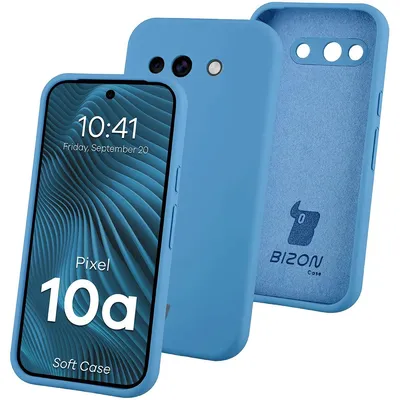Produktbild von Silikon Handyhülle für Google Pixel 10a, Bizon Soft Case, Blau
