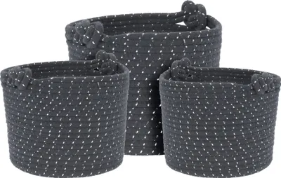 Zdjęcie produktu dla Zestaw koszy dekoracyjnych ROPE, 3 sztuki