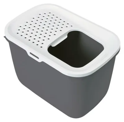 Obrázek produktu pro Savic Hop In, Kočka, Záchod pro kočky se vstupem shora, Šedá, Bílá, Náramek, 585 mm, 390 mm