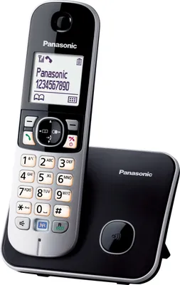 Produktbild von Panasonic KX-TG 6811 Strahlungsarmes Schnurlostelefon, Rufnummernanzeige, 18h Sprechzeit, 7 Tage Standby, Freisprechfunktion, DECT