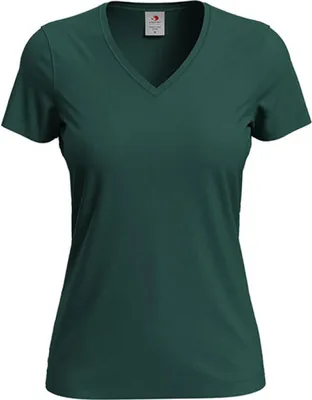 Image de Stedman ST2700 | Classic V-Neck T-shirt femme - Couleur : Bottle Green - Taille : XL
