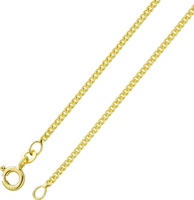 Produktbild von Panzerkette 1,7mm Gold 585 14 Karat massiv poliert Cuban Link 45