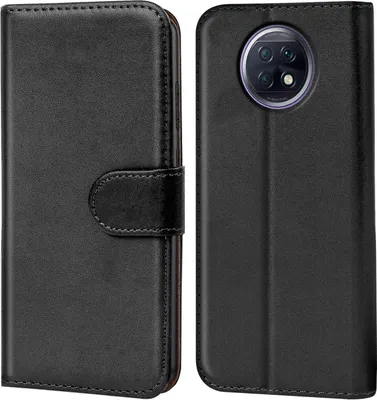 Produktbild von Conie Klapp Tasche für Xiaomi Redmi Note 9T Kartenfach Rundumschutz Hülle in Schwarz