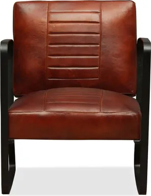Produktbild von vidaXL Loungesessel Braun Echtleder
