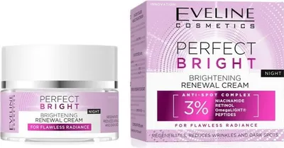 Produktbild von Eveline Cosmetics Perfect Bright Rozjaśniający krem ??odmładzający na noc, 50 ml