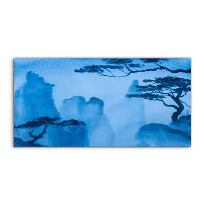Produktbild von Coloray Canvas 120x60  Wandbild Leinwand Bilder Foto China Natur Berg Bäume Gipfel