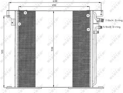 Produktbild von NRF Kondensator, Klimaanlage  35305