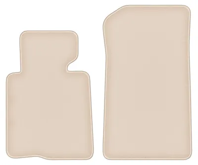 Produktbild von DURBAN Beige Velours-Fußmatten vorne für BMW 3 E46 Cabrio (2000-2007)