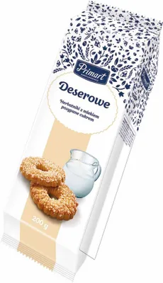 Immagine prodotto di Biscotti da dessert con zucchero e latte Primart 200 g