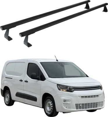 Image de Barres de toit transversales pourCitroen Berlingo K9 2018-2025 Aluminium Noir 2x