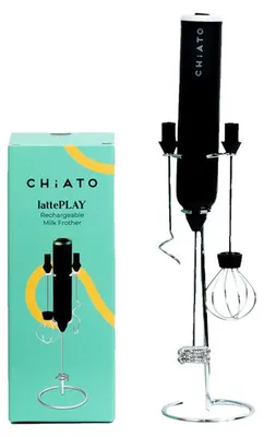 Produktbild von CHiATO LattePLAY Milchaufschäumer - Schwarz
