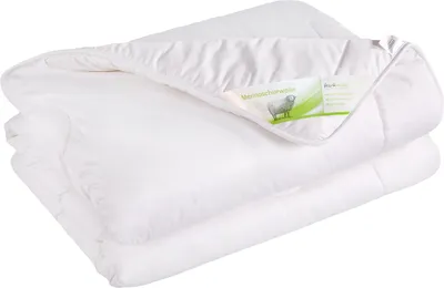 Produktbild von Bettdecke 155x200 4-Jahreszeiten Schurwolle Baumwolle 4 Jahreszeiten Decke Melina