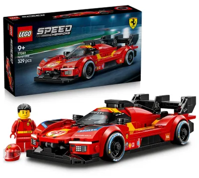 Produktbild von LEGO Speed Champions Ferrari 499P - Rennwagen Spielzeug - MINT Modellbau mit Fahrer Minifigur zum Sammeln - Motorsport Geschenk für Jungen ab 9 Jahren und Fans - 77261