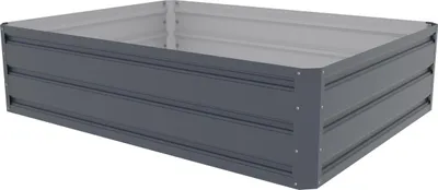 Produktbild von ROJAPLAST Garten-Hochbeet, Blech, 120 x 90 x 30 cm, grau