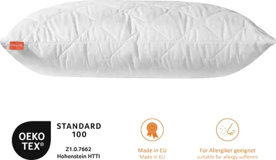 Produktbild von Seitenschläferkissen 40 x 105 cm, 100% Mikrofaser, waschbar, für Allergiker geeignet, sleepling Basic 100