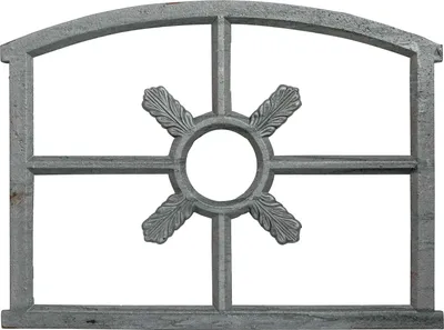 Produktbild von Fenster grau Stallfenster Eisenfenster Scheunenfenster Eisen 70cm Antik-Stil (q)