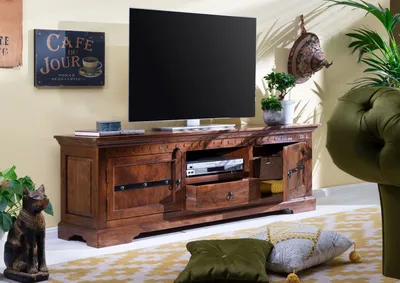 Produktbild von MASSIVMOEBEL24 TV-Board Akazie 170x40x55 nougat lackiert OXFORD #324