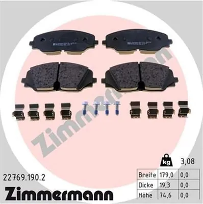 Produktbild von Zimmermann Bremsbeläge für VW Atlas