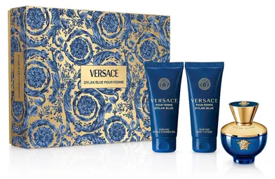 Productafbeelding van Versace Pour Femme Dylan Blue Eau de Parfum 50 ml + Aftershave 50 ml + Bodylotion 50 ml (voor dames)