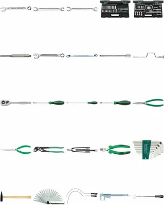 Produktbild von STAHLWILLE Werkzeug-Satz für Triebwerkmechaniker Modell13213a 127 St.