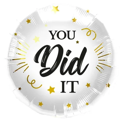 Produktbild von Folat Folienballon 'You did it' Motiv, 45 cm Durchmesser