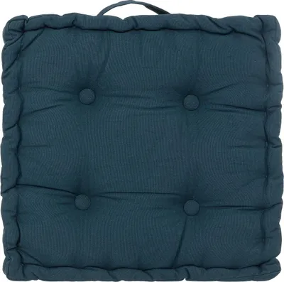 Image de Coussin de sol 40 x 40 cm Horizon uni bleu