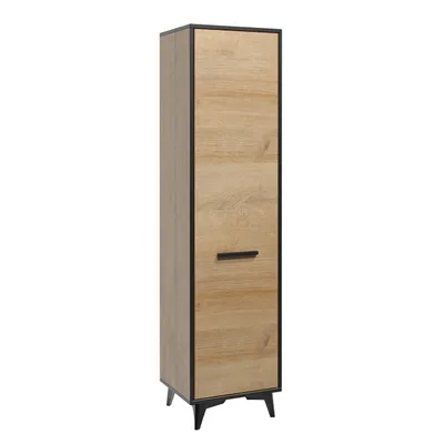 Obrázek produktu pro Úzká policová šatní skříň 48 cm BIBLIS - dub riviera